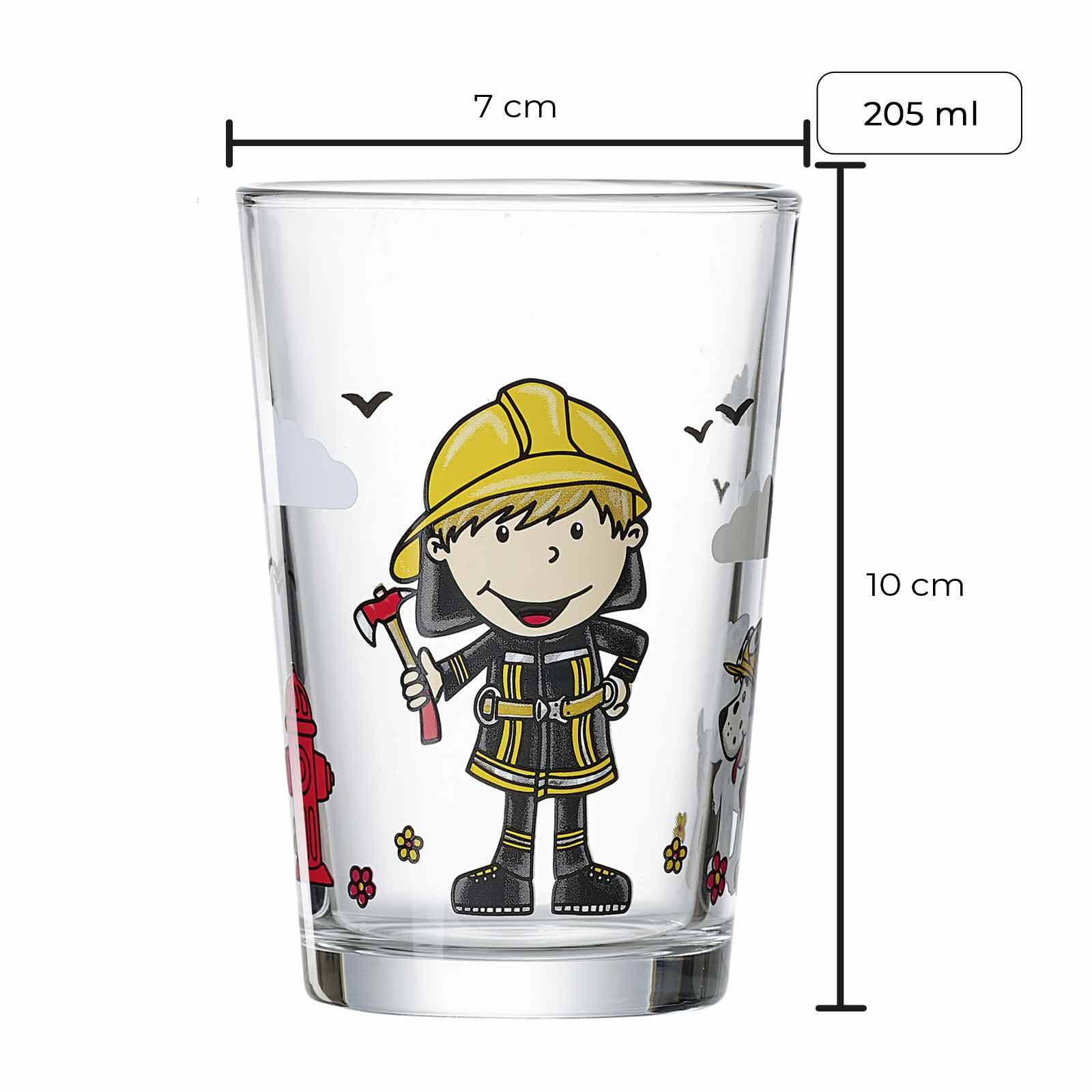 Ritzenhoff & Breker Kindergläser Feuerwehrmann Bernie 205 ml 3er Set