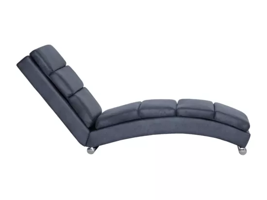 Prolenta Premium - Chaise longue Gris Similicuir daim