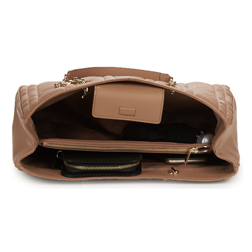 Calvin Klein Jeans - RE-LOCK QUILT TOTE W/LPT CMPT - Beige