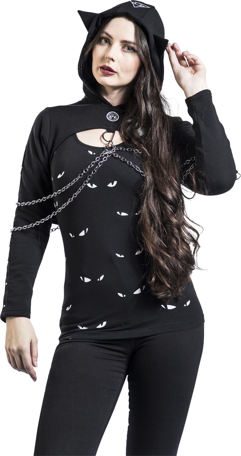 Gothicana X Emily the Strange - Sweat à capuche 2-en-1 | Gothicana by EMP Sweat-shirt à capuche