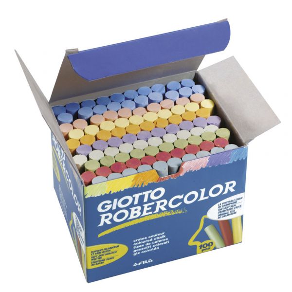 Giotto Caixa 10x10 Paus de Giz Robercolor Sortido - 538900