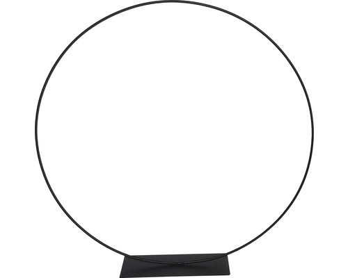 Metalen ring met metalen voet Lafiora Ø 40 cm zwart