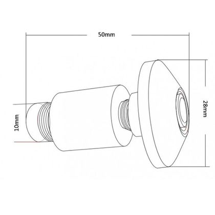 Embouts de guidon Brazoline PLATS RING ANODISEE Universel - Vert