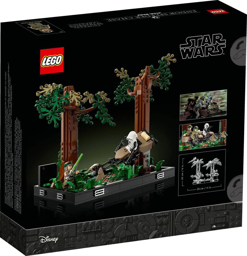 Mooie doos lego!Endor™ speederachtervolging diorama 75353