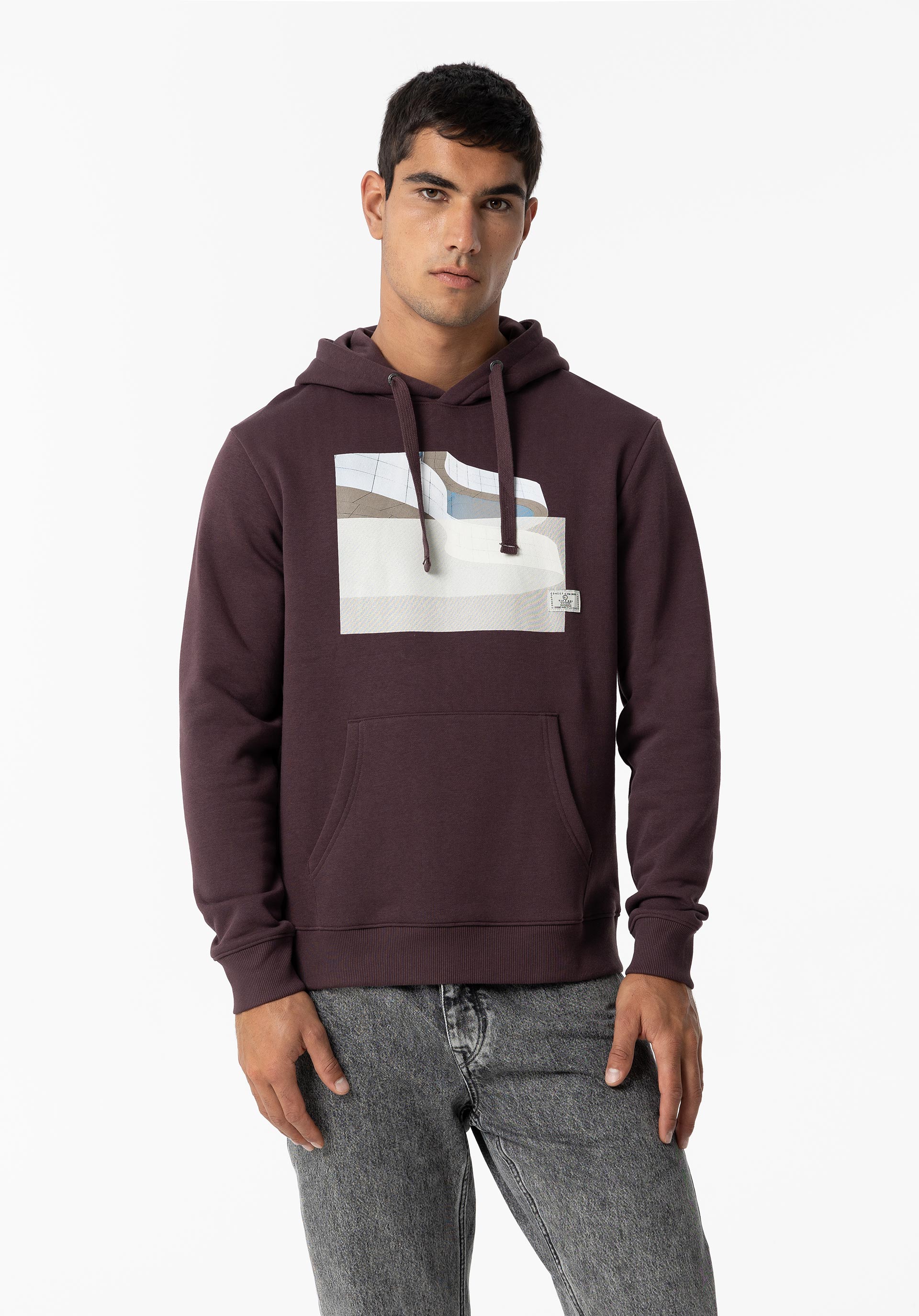 Hoodie com Estampado Frontal