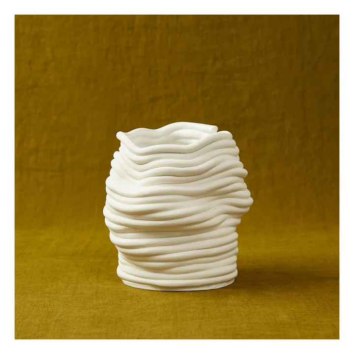 Cole & Cinder Vase Silk | Blanc
