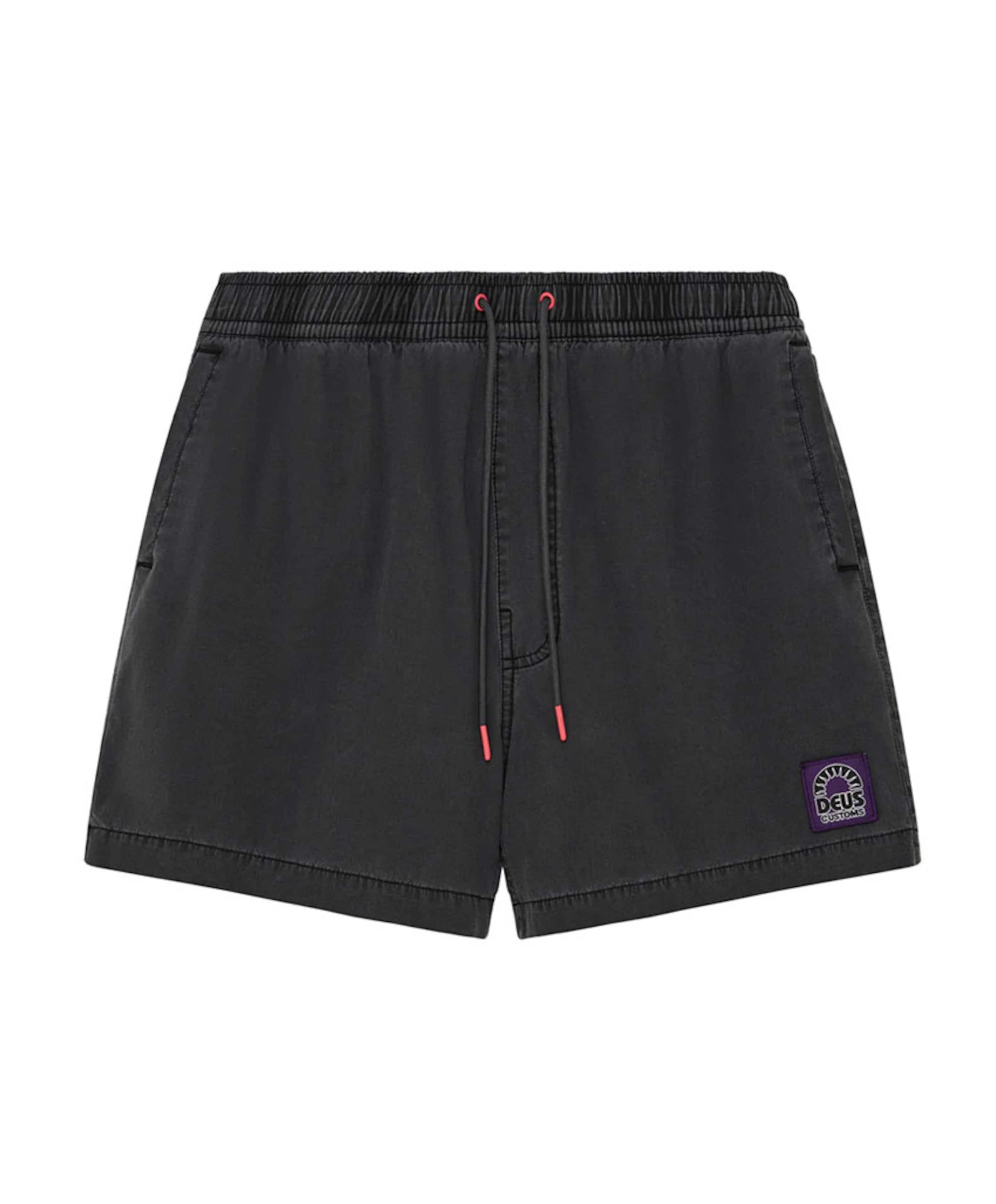 Deus Sandbar garment dyed mesh zwembroek grijs