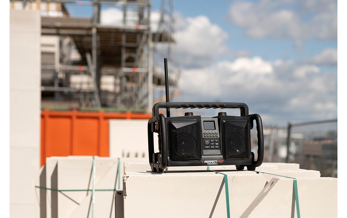 DAB+ Radio ROCKBULL Schwarz<br>Die mobile Hi-Fi-Stereoanlage