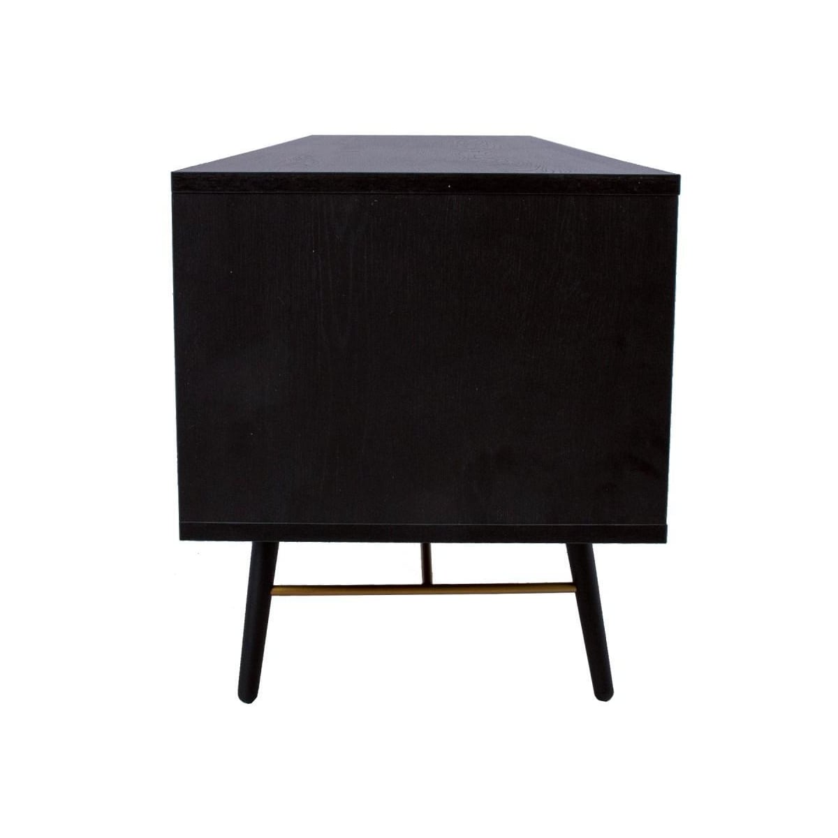 TV-bord LUXEMBOURG 150x40xH50cm, sort