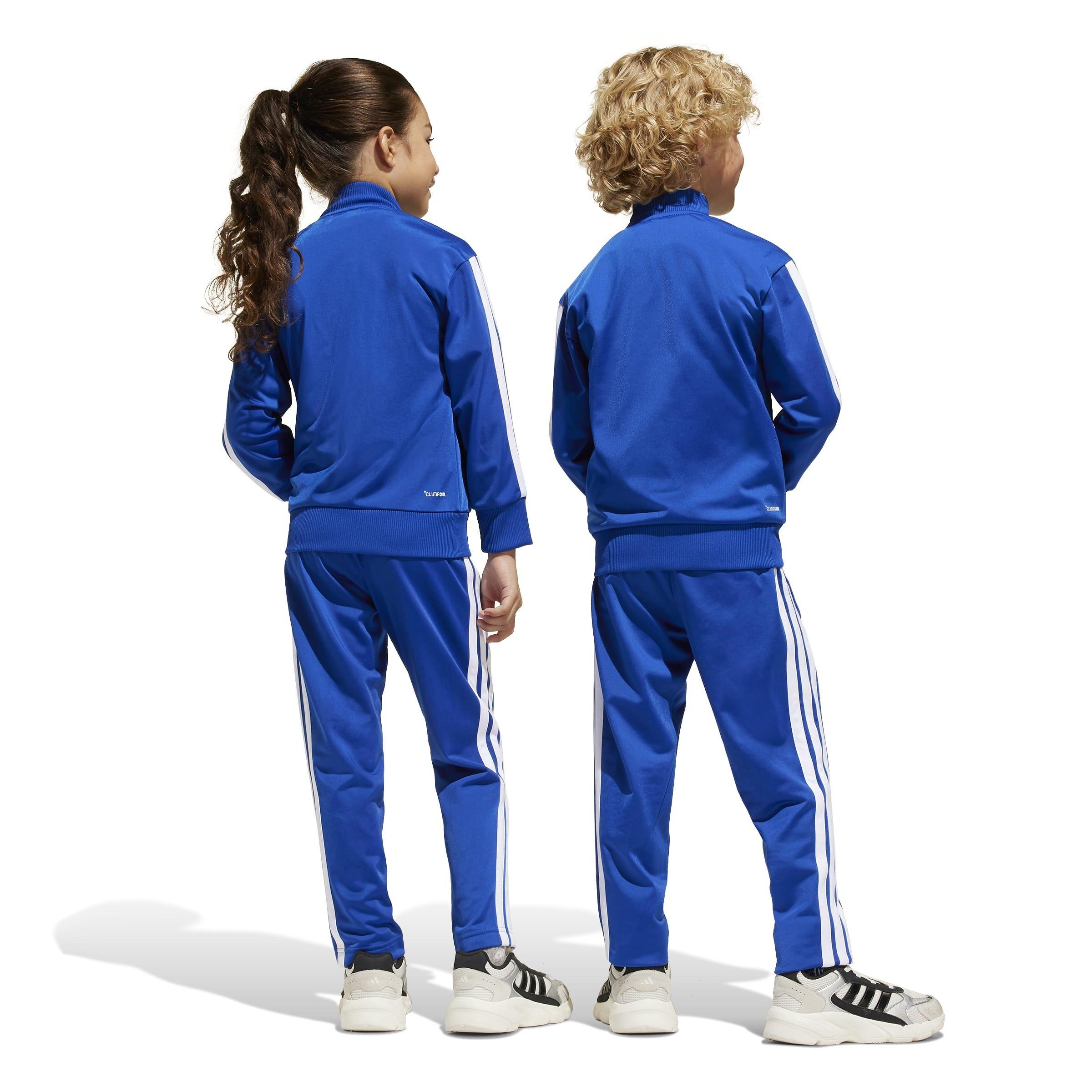 adidas Seasonal Essentials Tiberio 3 Stripes Tricot Track Suit Kids