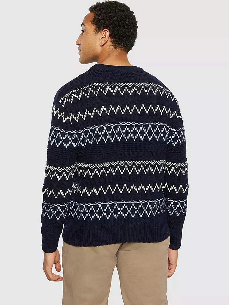 KNOWLEDGE COTTON APPAREL Pullover blau