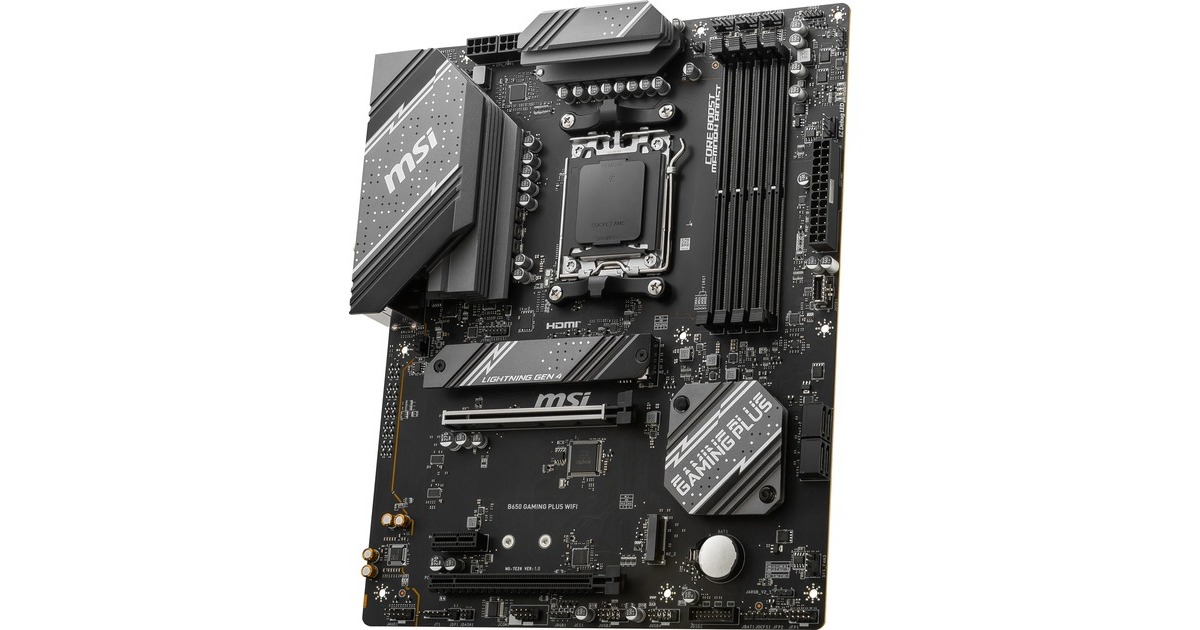 MSIB650 GAMING PLUS WIFI socket AM5 moederbord  (Zwart, RAID, 2,5Gb-LAN, WLAN, BT, Sound, ATX, Tweedekans)
