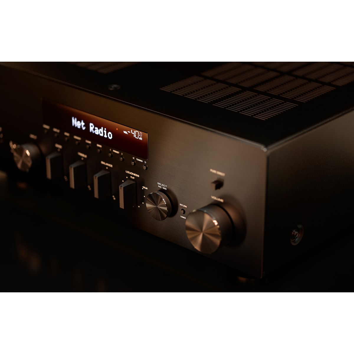 Yamaha RN600A 2.0 nettverksbasert stereomottaker (sølv)