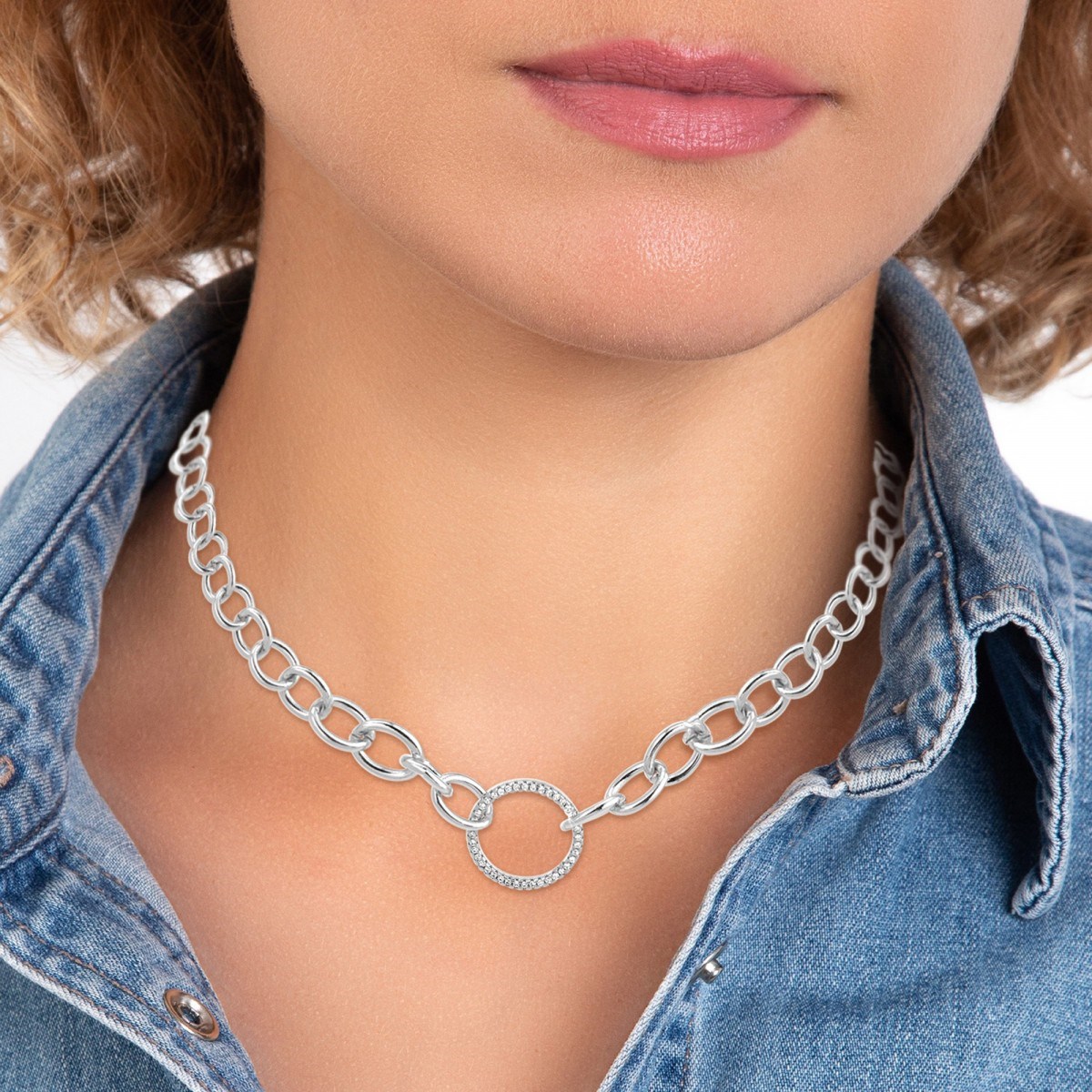 Collier SC Crystal orné de Cristaux scintillants