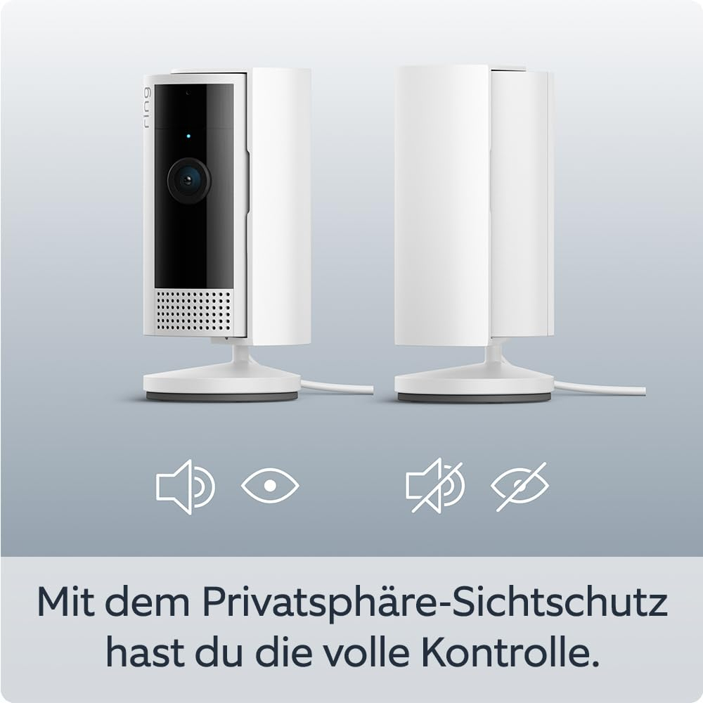 Indoor Cam (2. Gen.) Plug-in Sicherheitskamera 1080p Full HD mit Bewegungserkennung / Nachtsichtfunktion / Zwei-Wege-Audio - Weiss