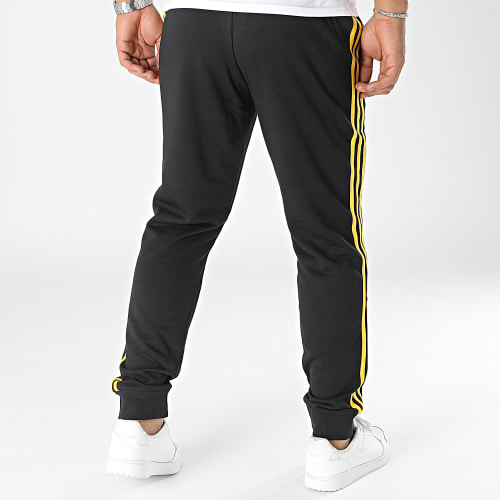 Pantalon Jogging A Bandes Juventus HZ4960 Noir Jaune