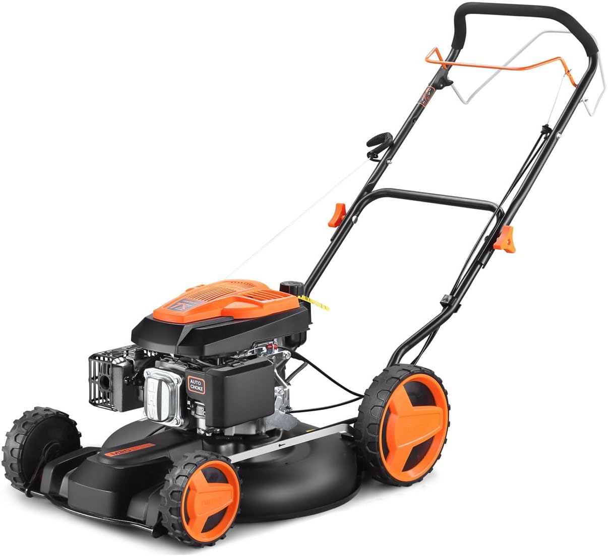 FUXTEC Benzin Rasenmäher FX-RM51SA96 Profi Mulchmäher mit 51 cm und Selbstantrieb leistungsstarker 196 cc Motor Motormäher Mulchen