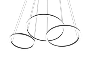 Morrison Pendelleuchte schwarz 323610332, B/H/T: 90 / 150 / 50 cm, Metall