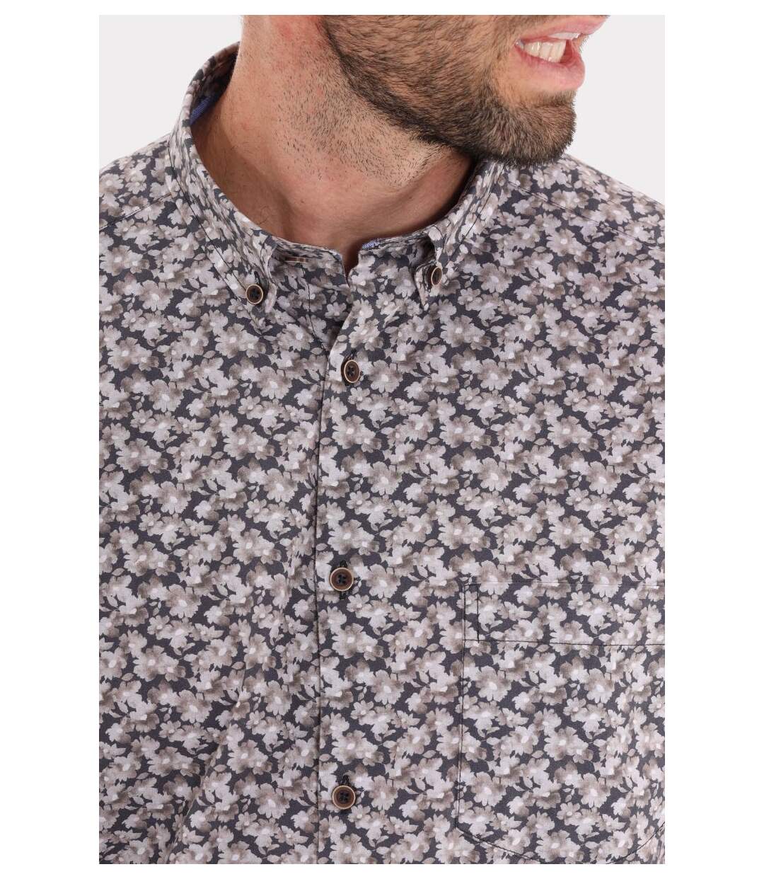 Chemise imprimée col boutonné