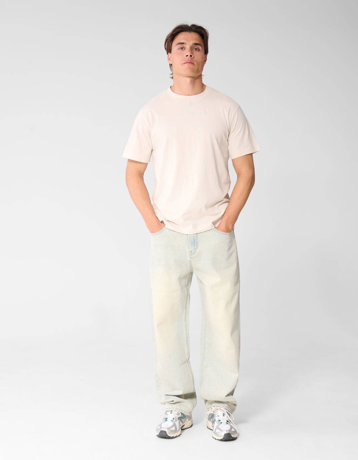 Baggy Fit Jeans Bleached L34