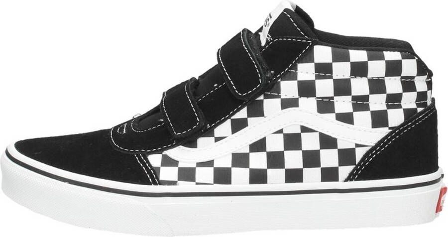 Vans YT Ward Mid V (SUEDE CANVAS)BLACK WHITE Sneakers Unisex