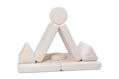 Shappy Play Teddy Byggbar Sofa 160x80 cm, Cream White