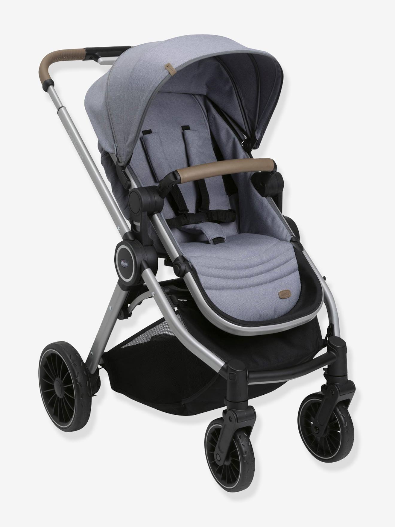Carrinho de bebê Chicco Best Friend Pro Comfort i-Size Trio, cinza