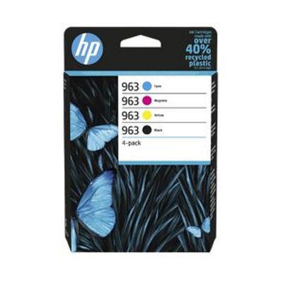 HP 963 Pack de 4 - noir et 3 couleurs - cartouche d'encre originale (6ZC70AE)