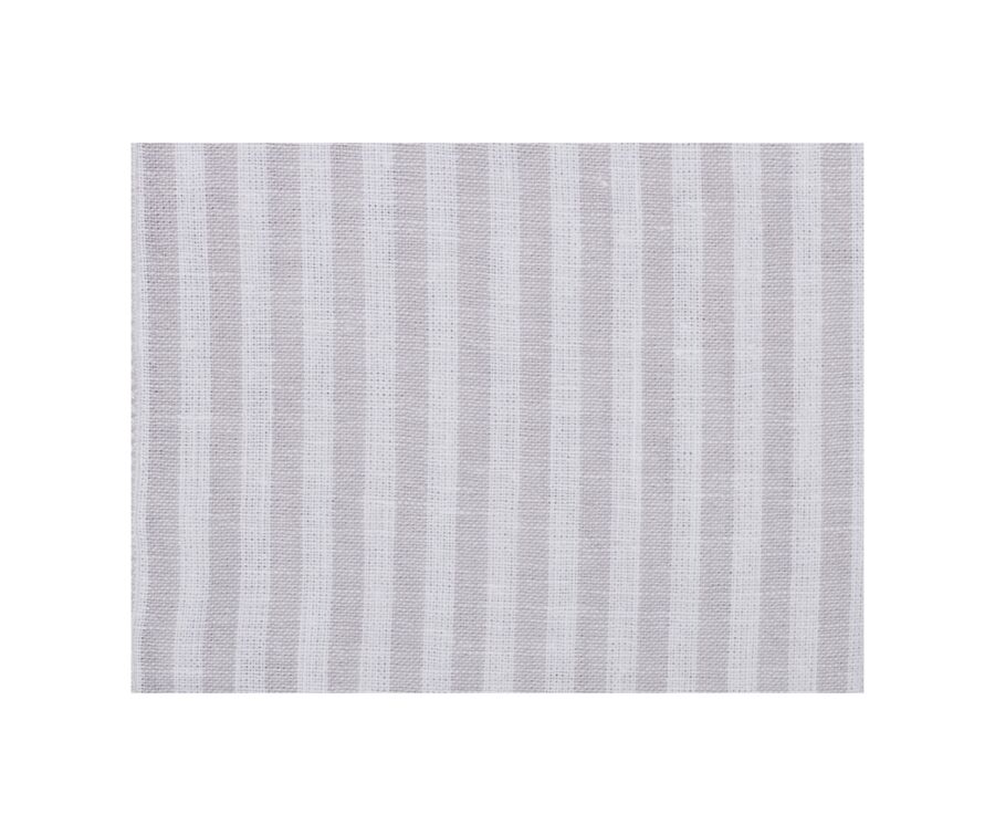 Chemise tunique coton lin Beige Clair et Blanc - VALBERT