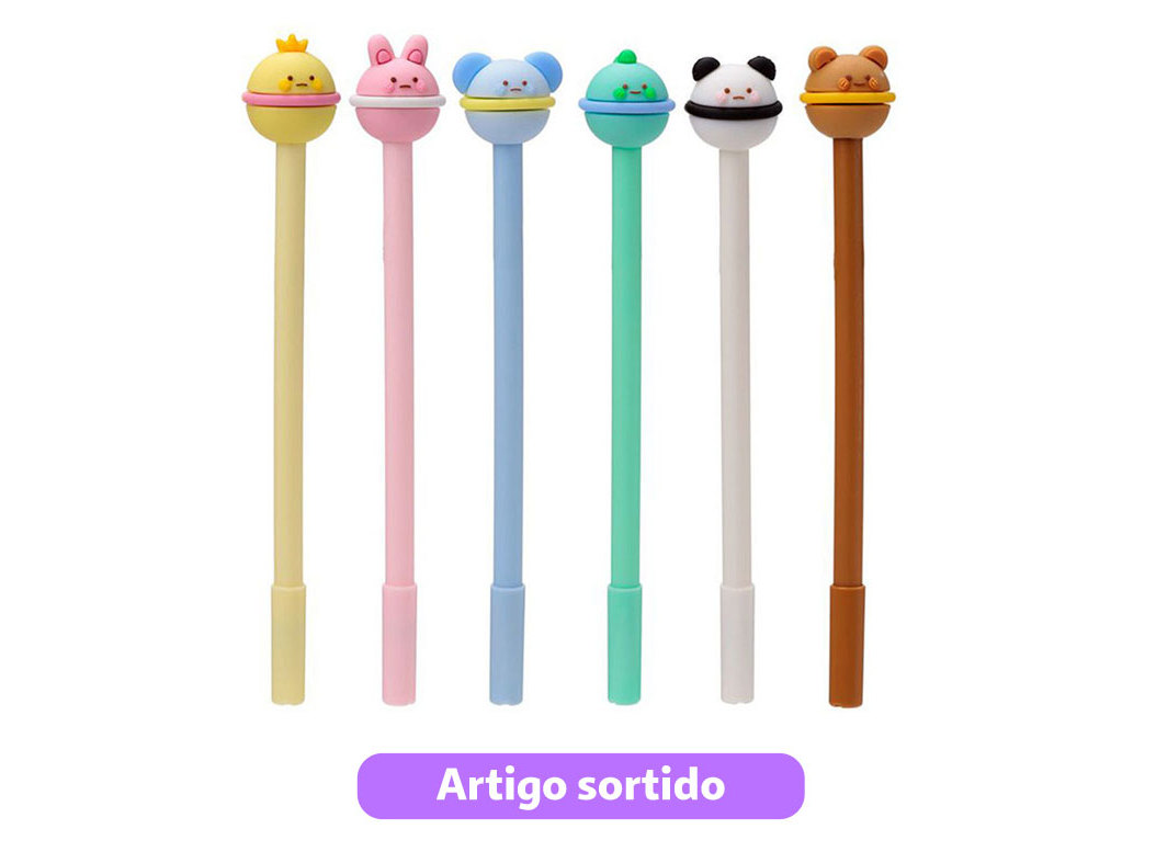 CANETA APAGÁVEL DO ART CUTIE ANIMALS MODELOS SORTIDOS
