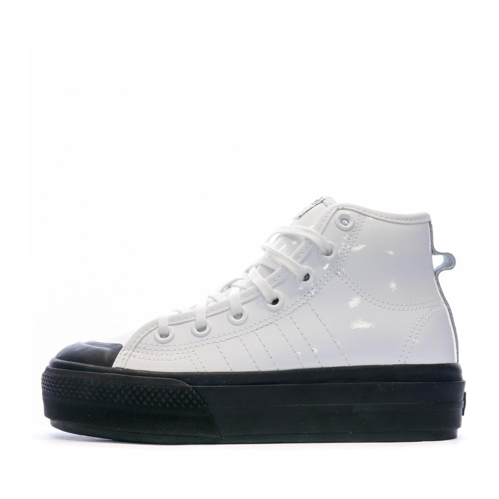 Adidas Baskets Blanc/Noir Femme Adidas Adidas Nizza