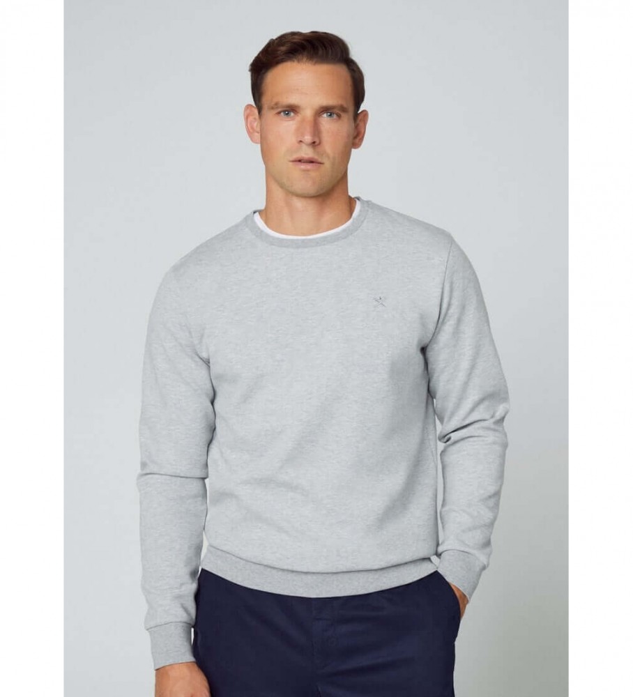 Moletom Hackett Double Knit Cinza