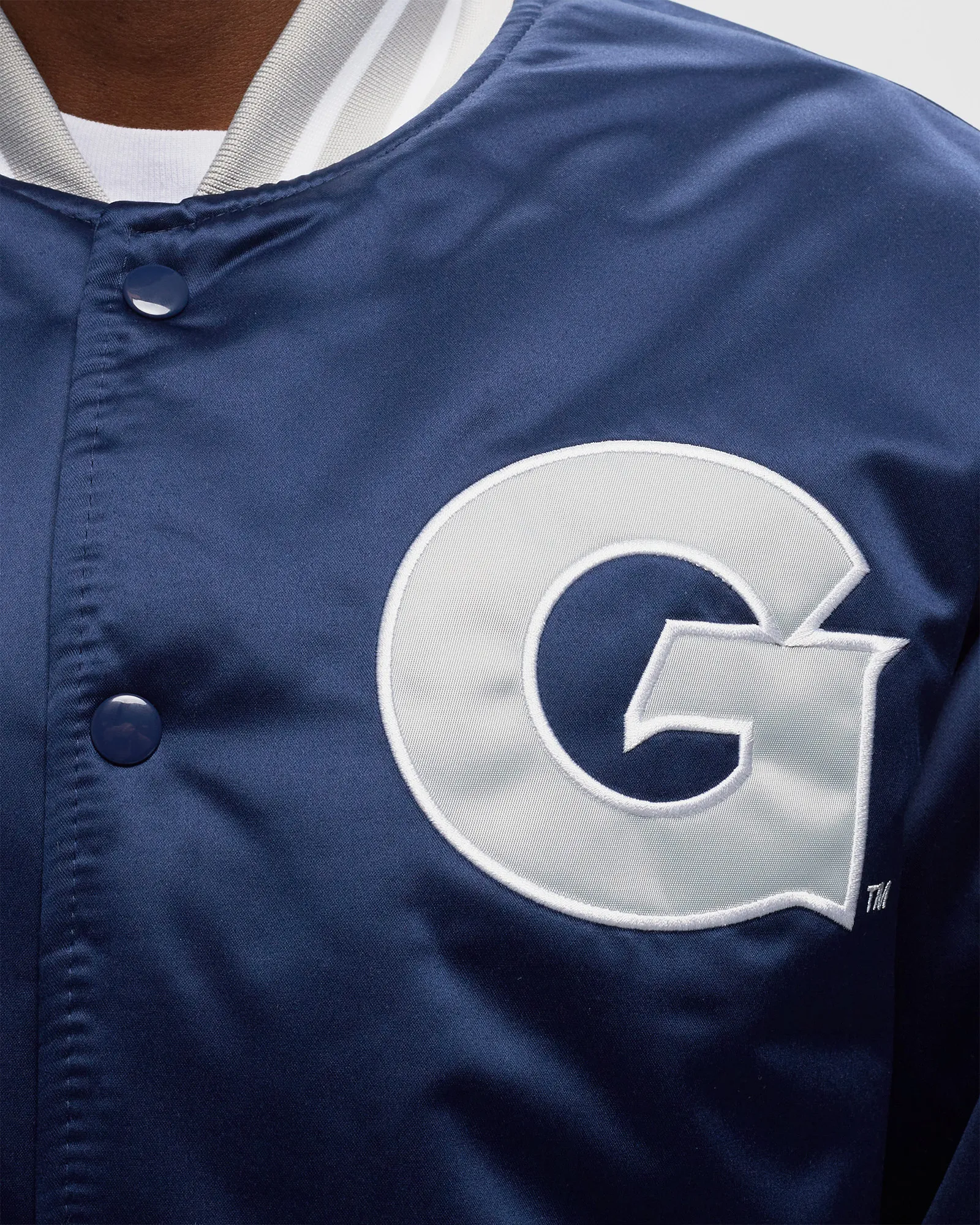 Mitchell & Ness NFL Heavyweight Satin Jacket Georgetown University