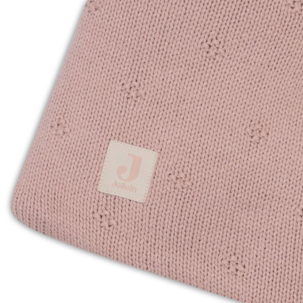 Jollein Cosy Knit Boxkleed - 75x95cm - Wild Rose