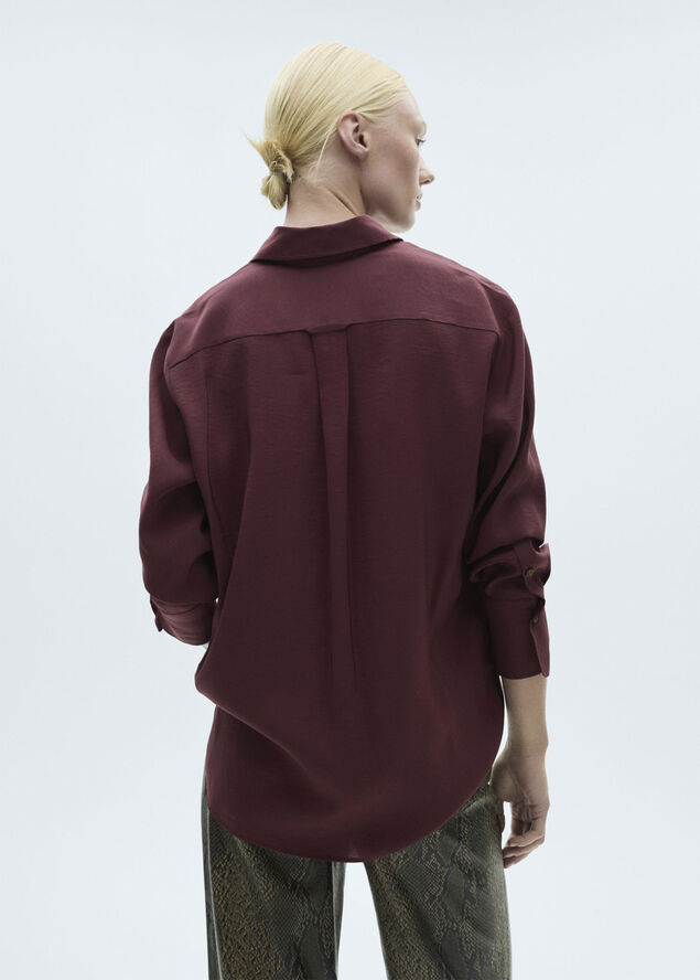 MANGO SHIRT. -- AURELIA Medium purple
