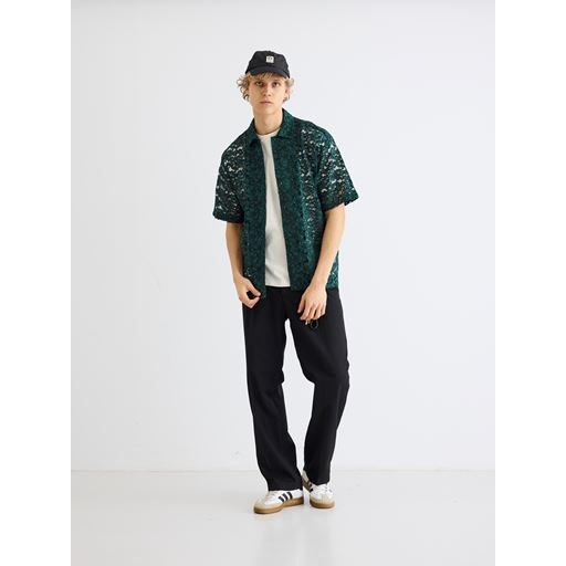 Woodbird Banks Lace Skjorte, Sports Green, XL