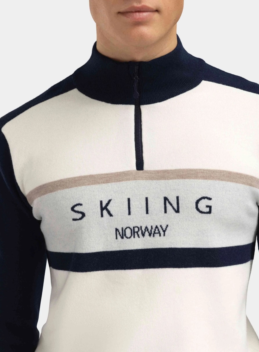 WoolLand Hemsedal Half-zip Ullgenser, Mann<br>Funksjon, kvalitet og klassisk stil!