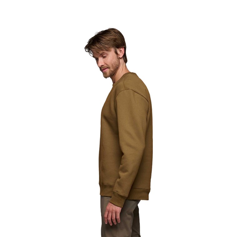 Black Diamond M Heritage Wordmark Crewneck Dark Curry
