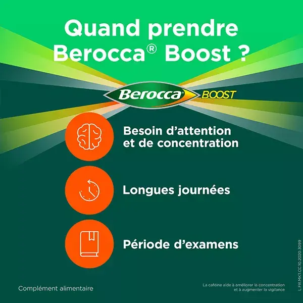 Berocca Boost Effet Coup de Fouet Goût Cola 14 sticks