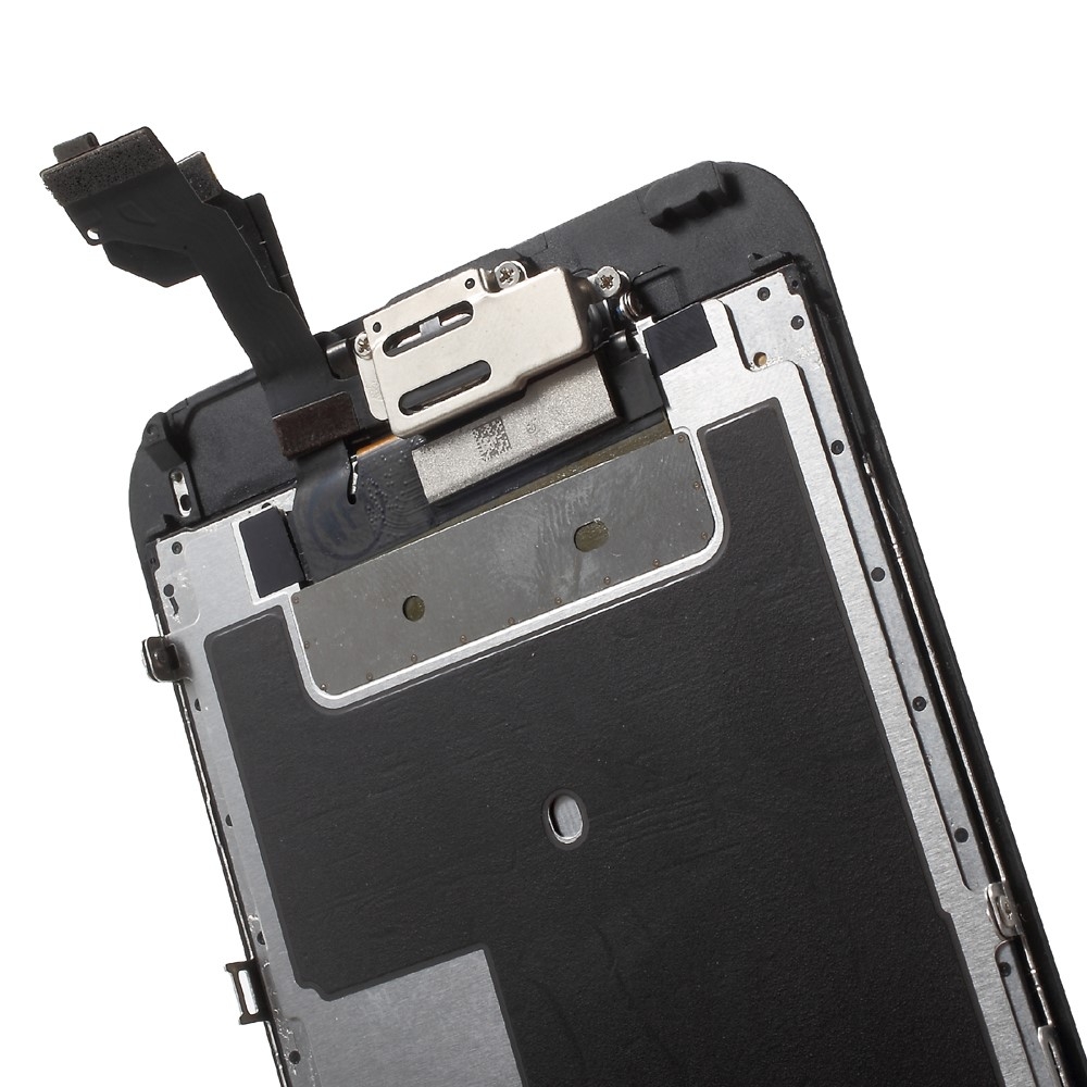 iPhone 6S Plus Komplettdisplay (Digitizer, LCD, Rahmen, Front Kamera, Metallplatte) - Schwarz
