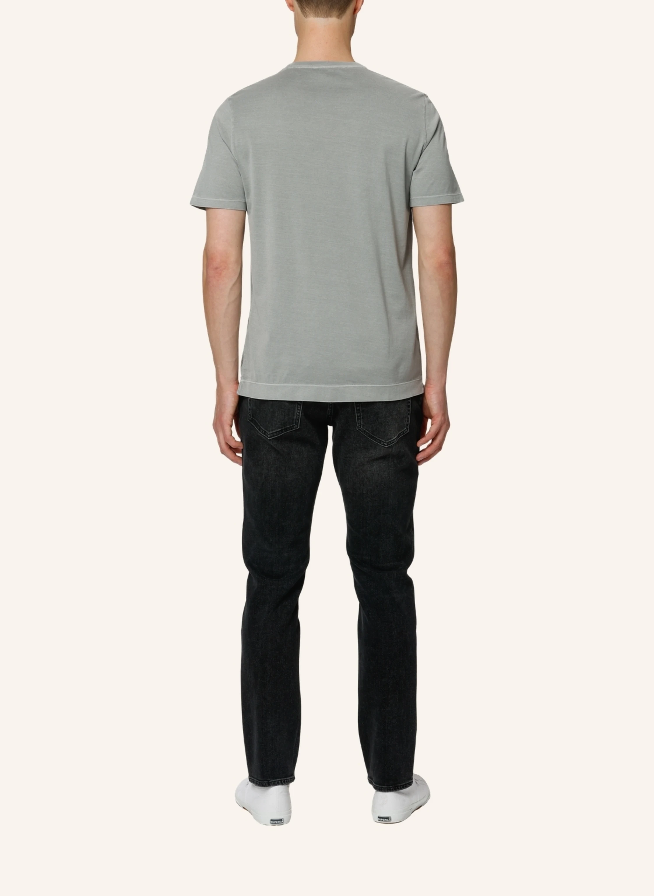 TRUSTED HANDWORK Round Neck 1/2-Sleeve T-Shirt
