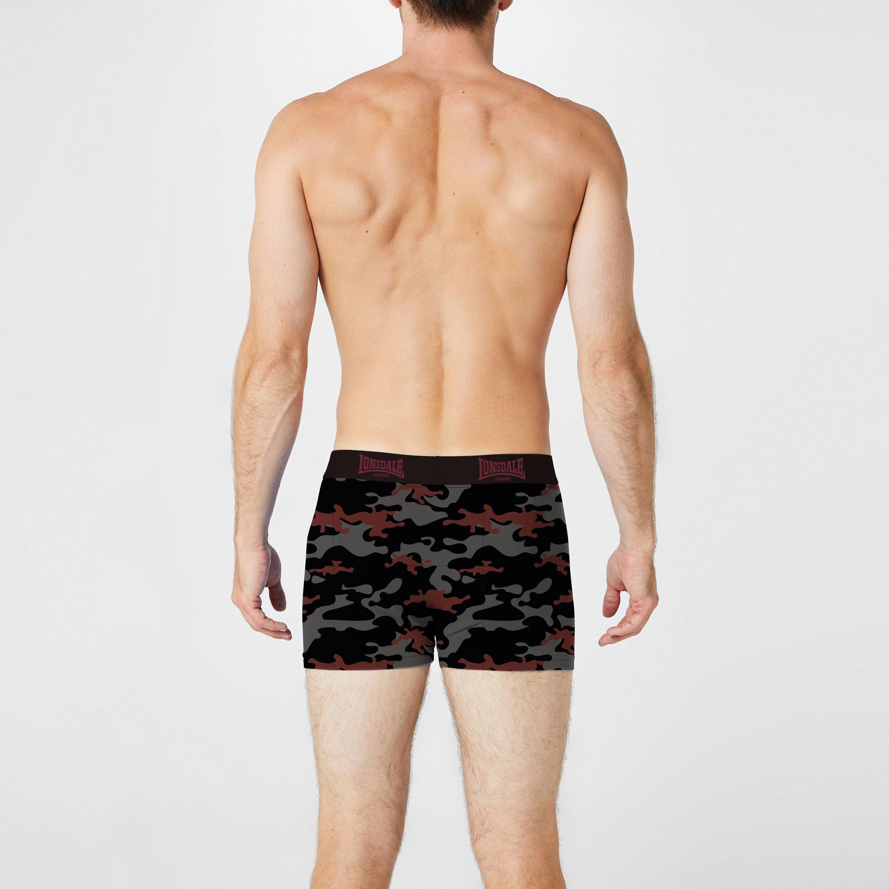 Lonsdale 2 Pack Trunk Mens