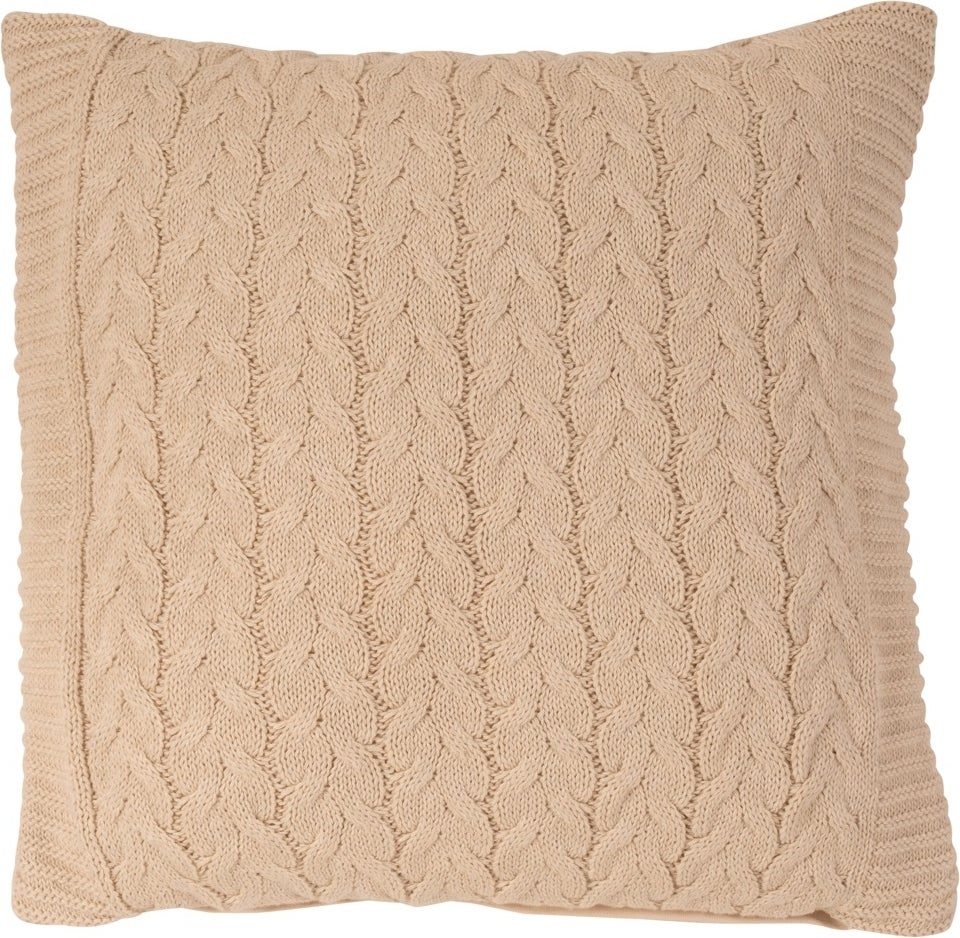 Linen & More sierkussen Yaira beige 45 x 45 cm
