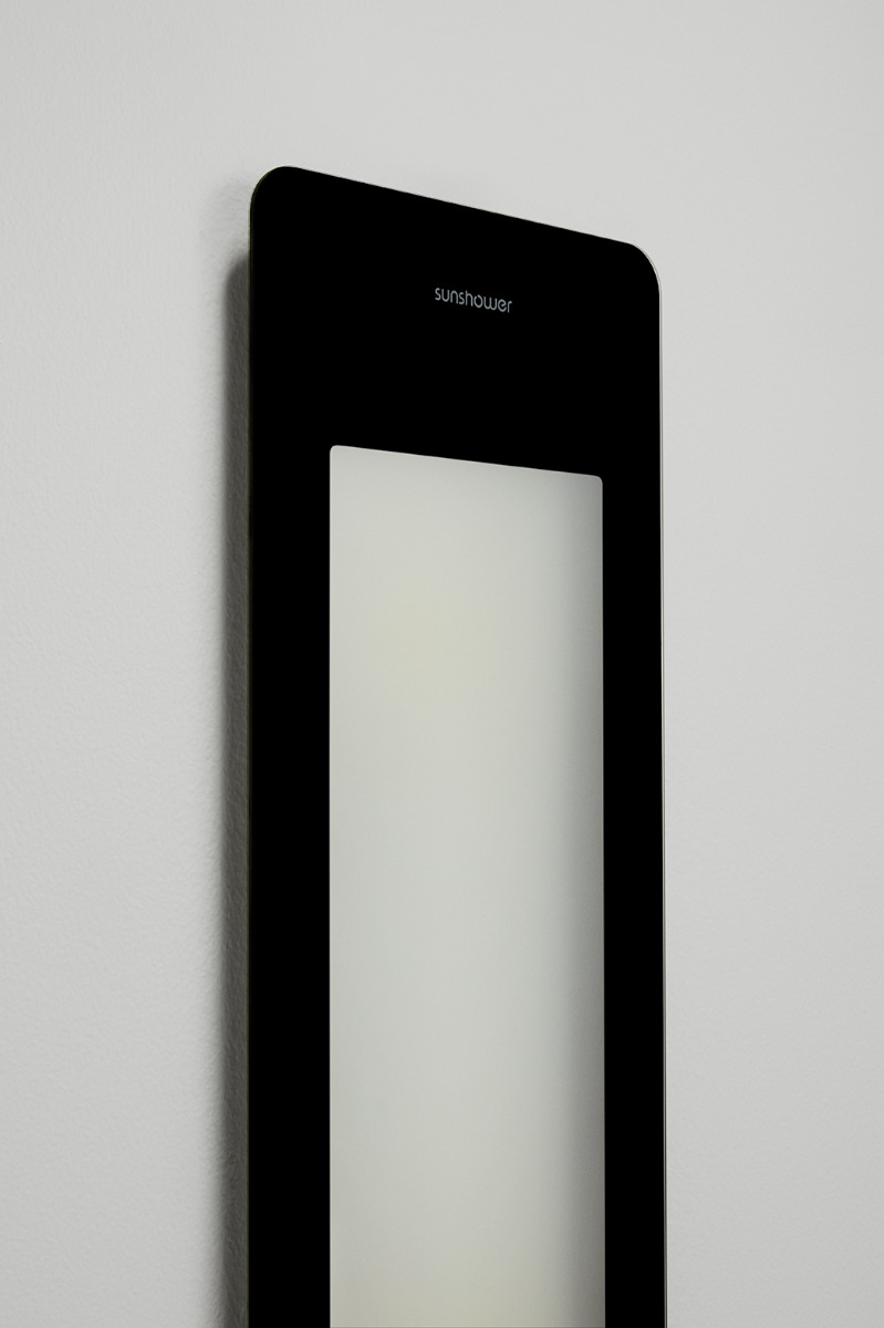 Sunshower Round Plus Large Black infraroodlamp en UV 33x185x10cm