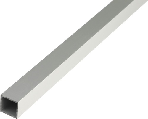 Vierkante aluminium buis, zilver, 15x15x1 mm, 1 m