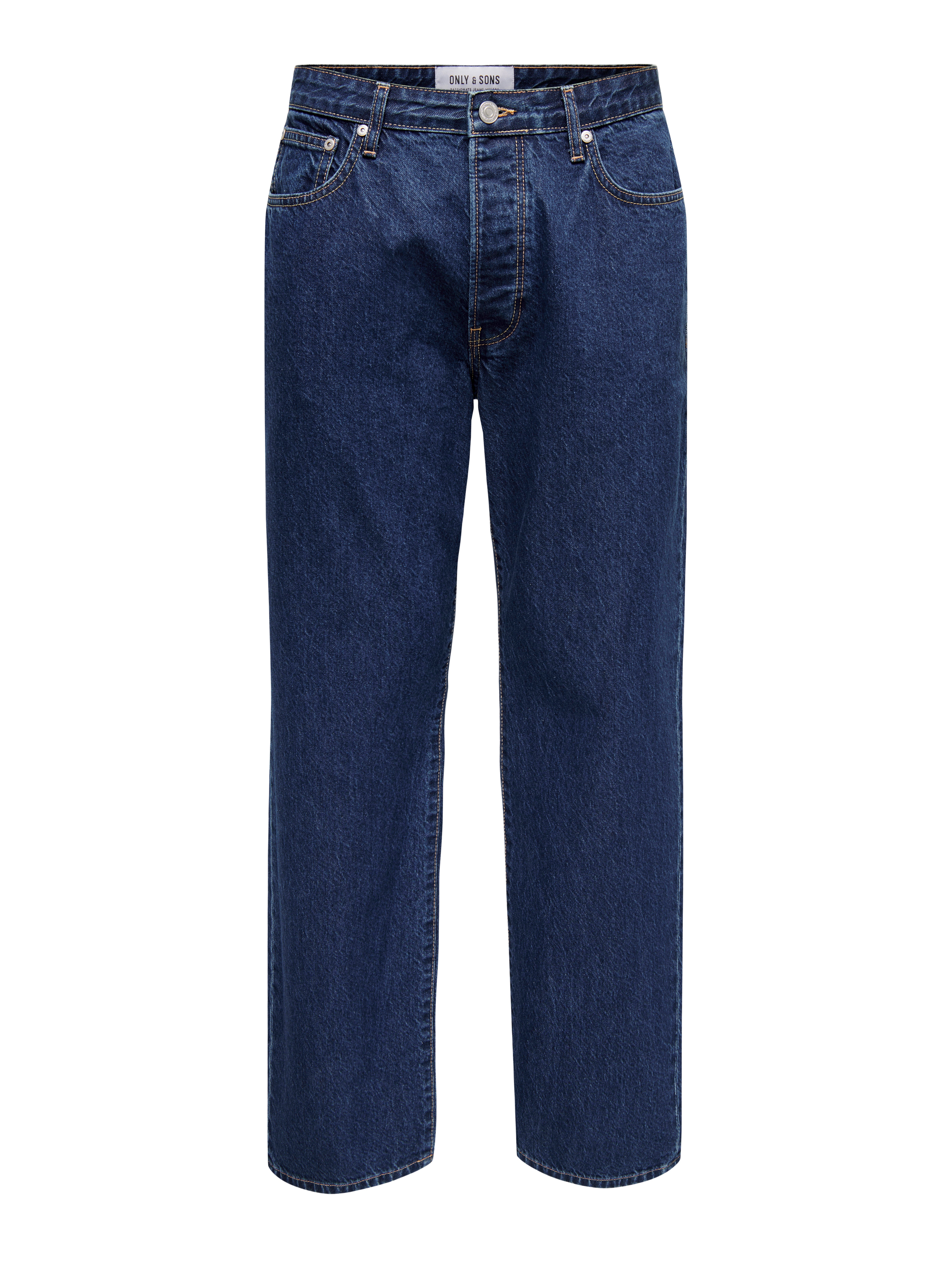ONSFADE Mittlere Taille Locker geschnitten Jeans Dark Blue Denim