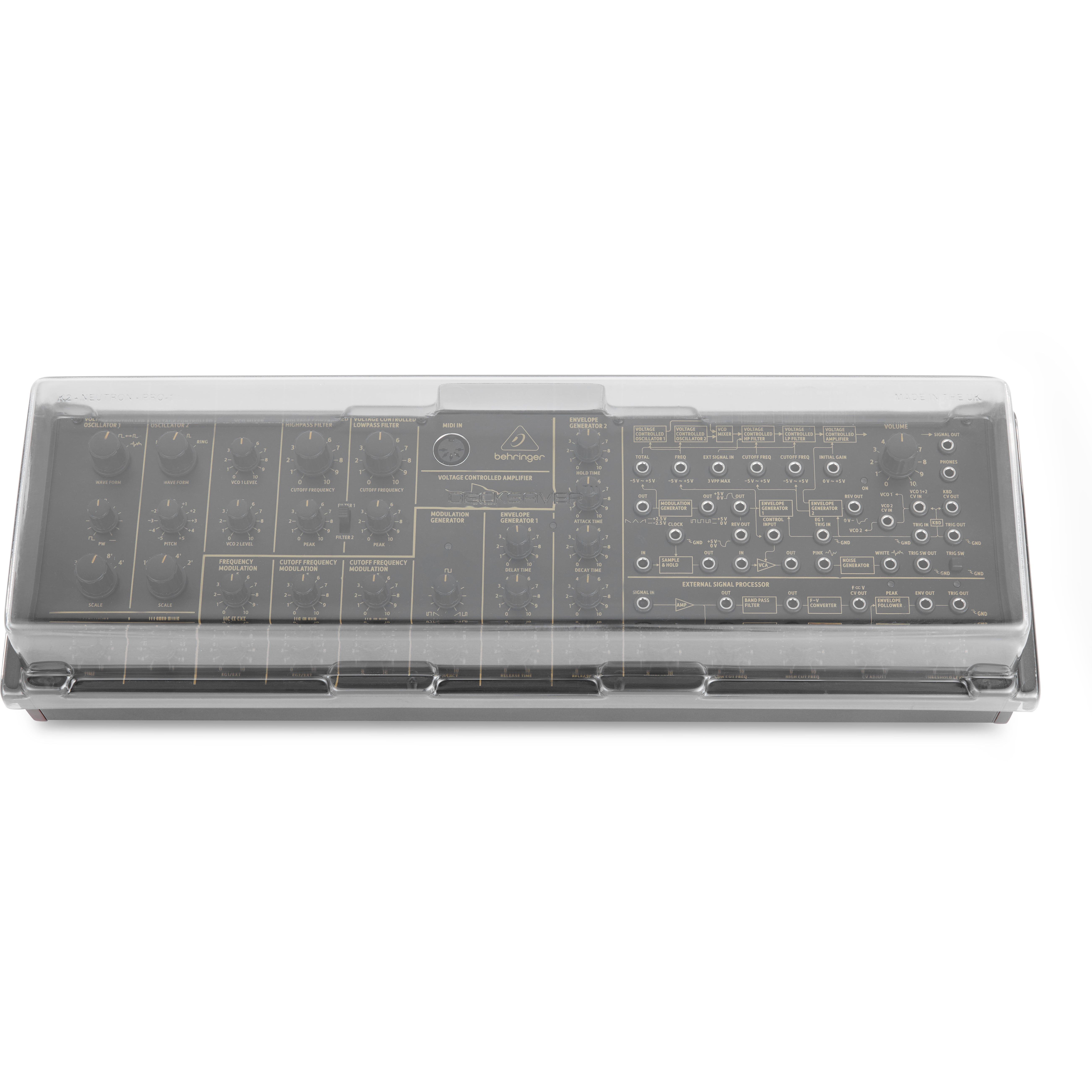 Decksaver Behringer K-2, NEUTRON & PRO-1 Cover