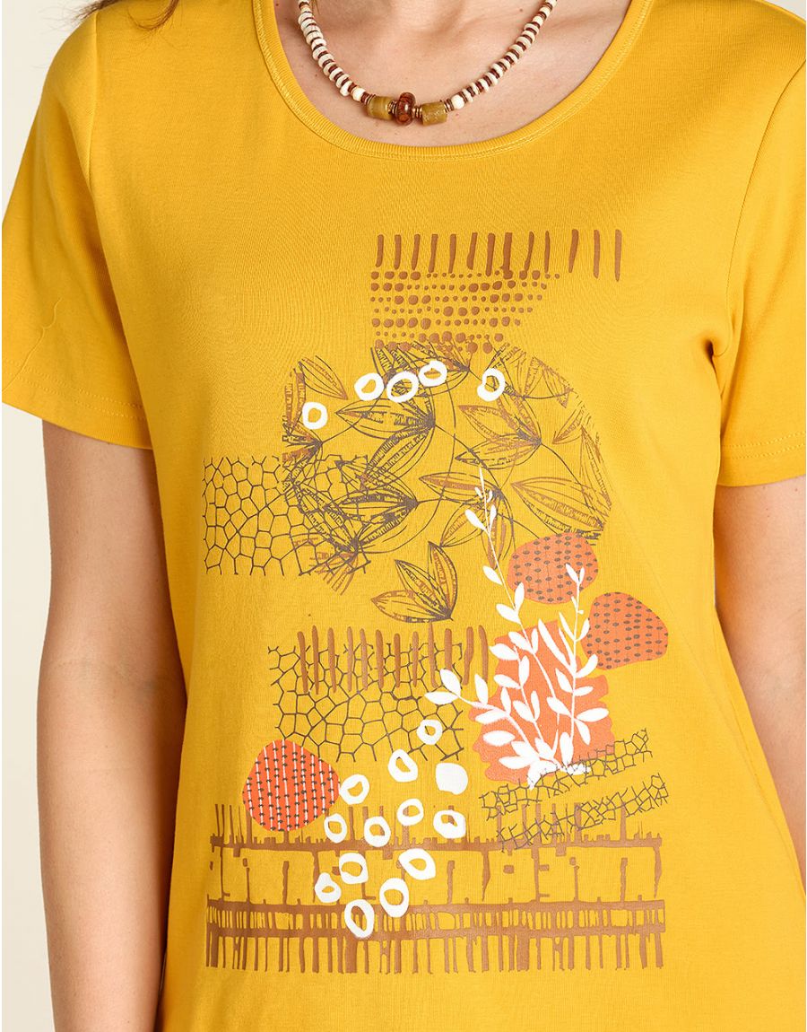 T-shirt jaune coton BIO
