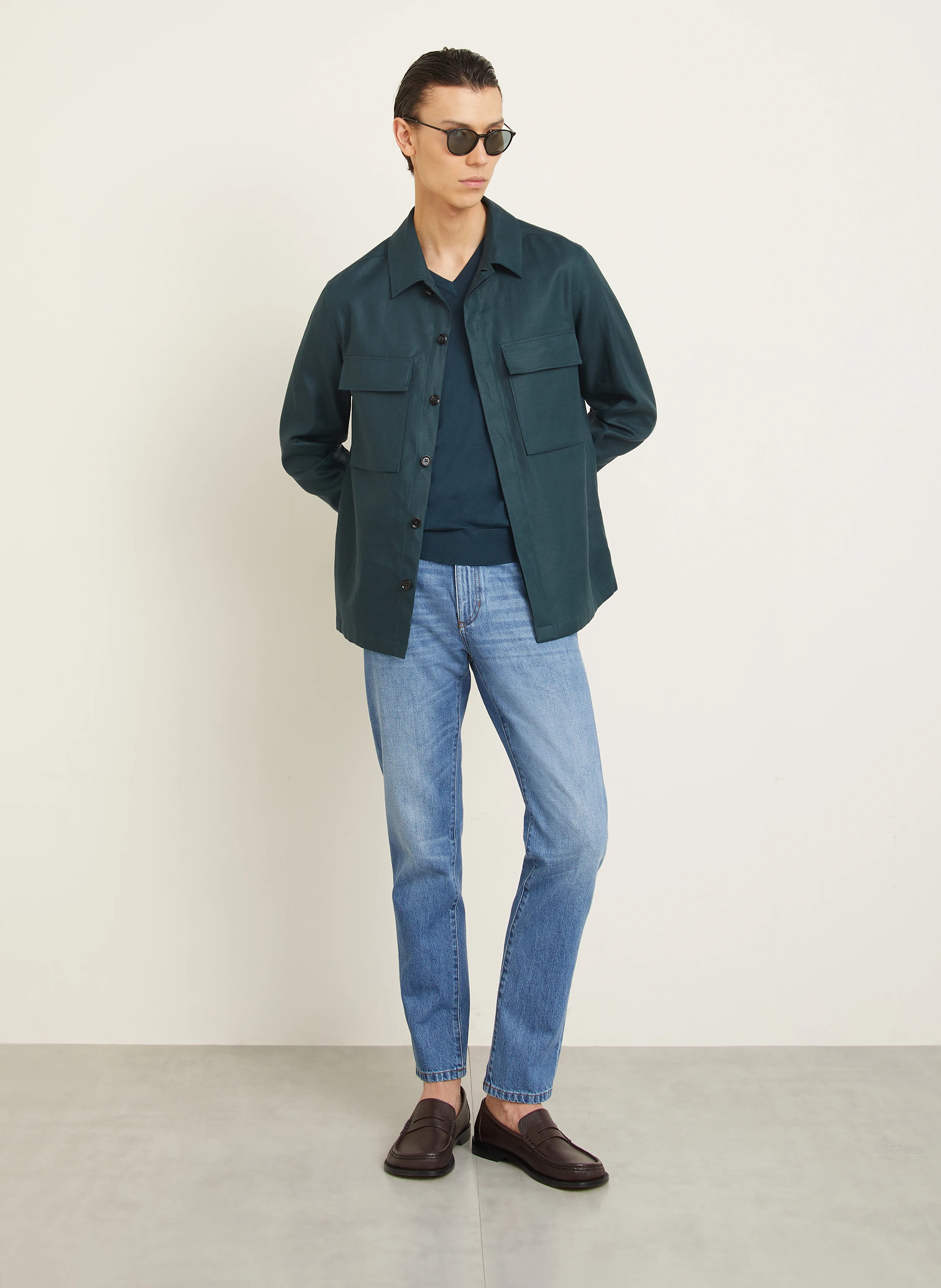 ZEGNA Leinen-Overshirt