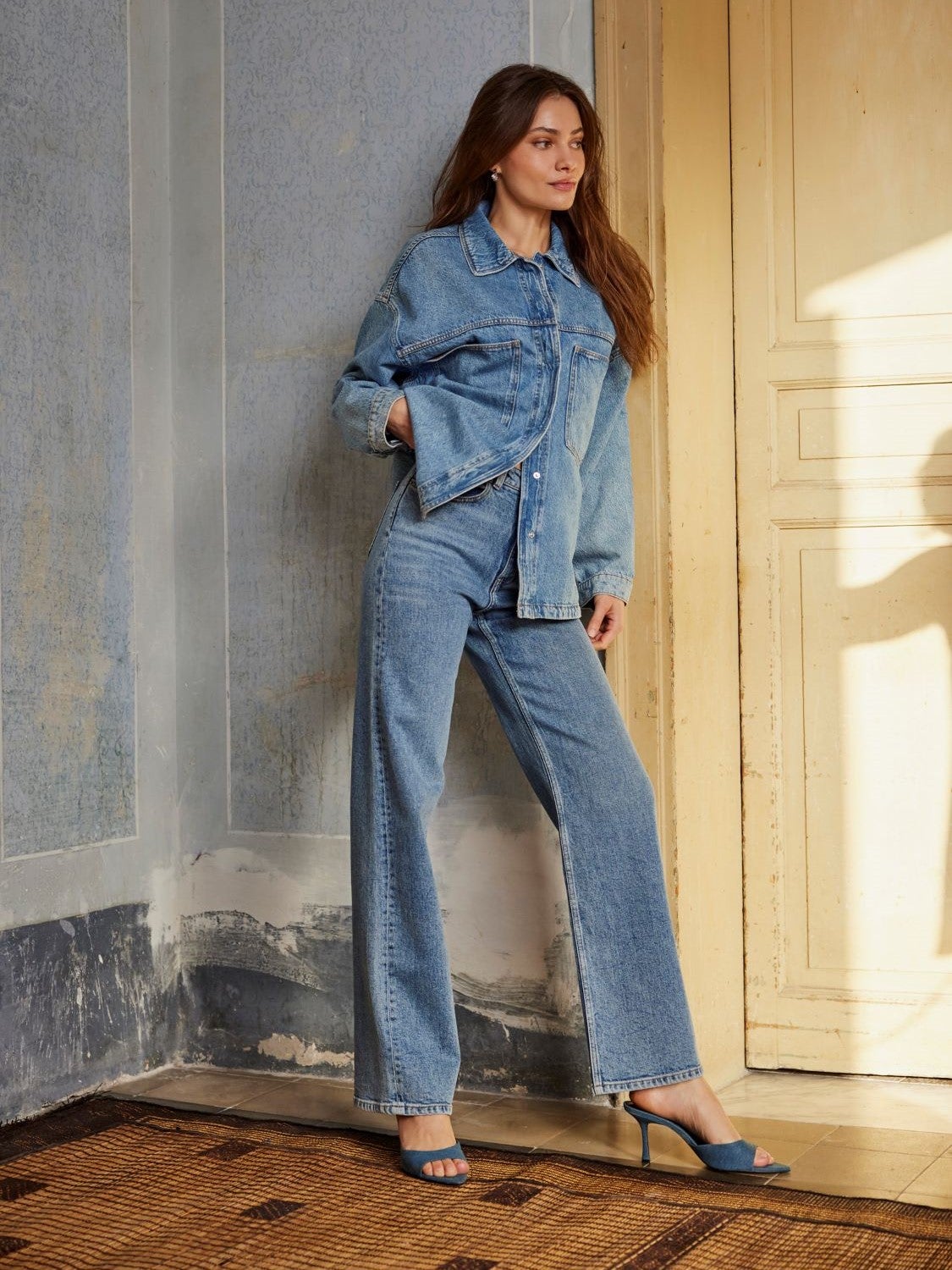 Stylisches Denim-Set Medium Blue Denim